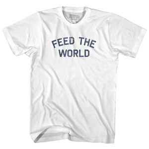 Feed The World Adult Cotton T-shirt - White