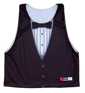 YOUTH LARGE- BOND TUXEDO SUBLIMATED LACROSSE PINNIE- Final Sale R1