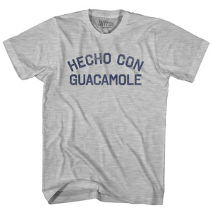 Hecho Con Guacamole Adult Cotton T-shirt - Grey Heather