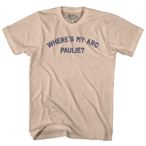 Where's My Arc Paulie Adult Cotton T-shirt - Creme