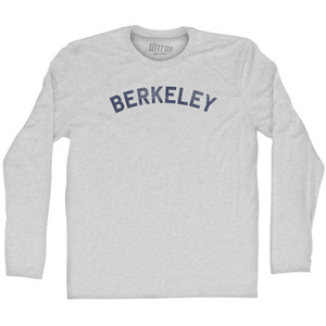 Berkeley Adult Cotton Long Sleeve T-shirt - Grey Heather Berkeley Adult Cotton Long Sleeve T-shirt - Grey Heather