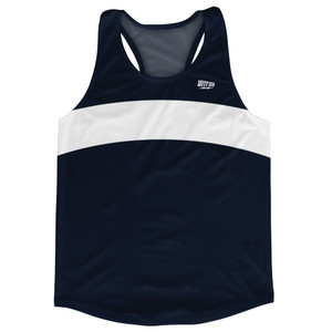 Blue Navy Almost Black And White Arch Running Track Tops Made In USA Blue Navy Almost Black And White Arch Running Track Tops Made In USA