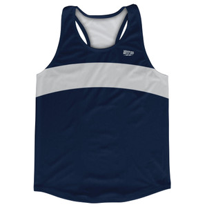 Blue Navy And Grey Medium Arch Running Track Tops Made In USA