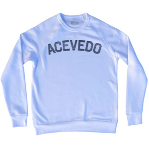 ACEVEDO Adult Tri-Blend Sweatshirt - White