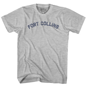 Fort Collins Womens Cotton Junior Cut T-Shirt - Grey Heather