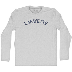Lafayette Adult Cotton Long Sleeve T-shirt - Grey Heather