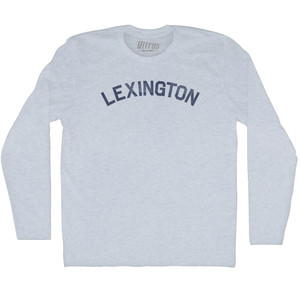 Lexington Adult Tri-Blend Long Sleeve T-shirt - Athletic White