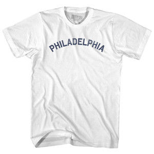 Philadelphia Womens Cotton Junior Cut T-Shirt - White