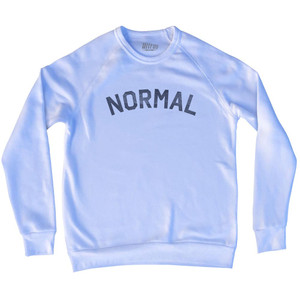 Normal Adult Tri-Blend Sweatshirt - White