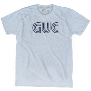 Gunnison Airport GUC Adult Tri-Blend T-shirt - Athletic White