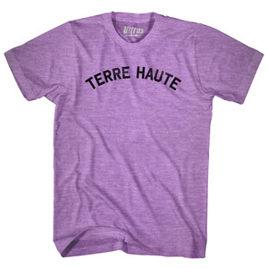 Terre Haute Adult Tri-Blend T-shirt - Athletic Purple