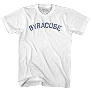 Syracuse Adult Cotton T-shirt - White