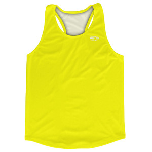 Blank Neon Yellow Running Racerback Singlet Track Tops Made In USA Blank Neon Yellow Running Racerback Singlet Track Tops Made In USA
