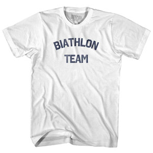 Biathlon Team Womens Cotton Junior Cut T-Shirt - White