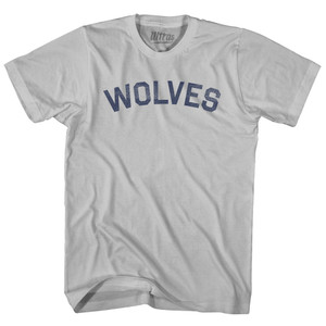 Wolves Adult Cotton T-shirt - Cool Grey