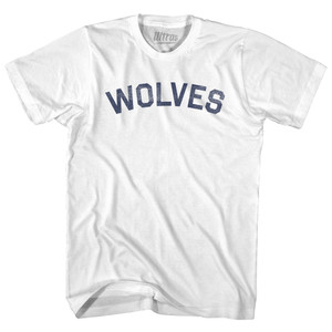 Wolves Womens Cotton Junior Cut T-Shirt - White