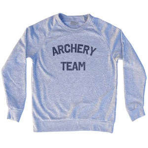 Archery Team Adult Tri-Blend Sweatshirt - Heather Grey