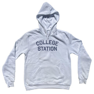College Station Tri-Blend Hoodie - White