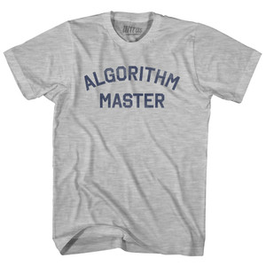Algorithm Master Adult Cotton T-shirt - Grey Heather