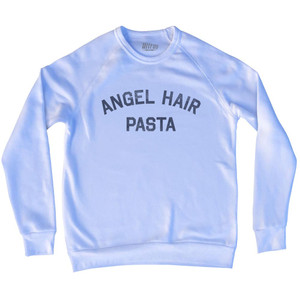 Angel Hair Pasta Adult Tri-Blend Sweatshirt - White