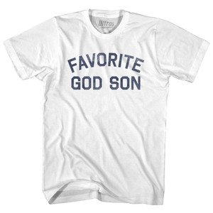 Favorite God Son Adult Cotton T-shirt - White Favorite God Son Adult Cotton T-shirt - White