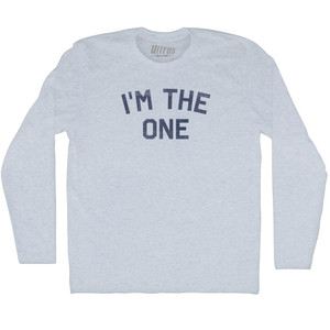 I'm The One Adult Tri-Blend Long Sleeve T-shirt - Athletic White I'm The One Adult Tri-Blend Long Sleeve T-shirt - Athletic White