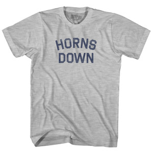 Horns Down Youth Cotton T-shirt - Grey Heather