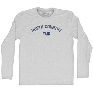 North Country Fair Adult Cotton Long Sleeve T-shirt - Grey Heather North Country Fair Adult Cotton Long Sleeve T-shirt - Grey Heather