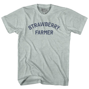 Strawberry Farmer Adult Tri-Blend T-shirt - Athletic Cool Grey