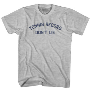 Tennis Record Don't Lie Youth Cotton T-shirt - Grey Heather Tennis Record Don't Lie Youth Cotton T-shirt - Grey Heather