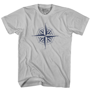 Compass Rose Adult Cotton T-shirt Cool Grey