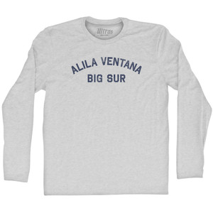 Alila Ventana Big Sur Adult Cotton Long Sleeve T-shirt - Grey Heather Alila Ventana Big Sur Adult Cotton Long Sleeve T-shirt - Grey Heather