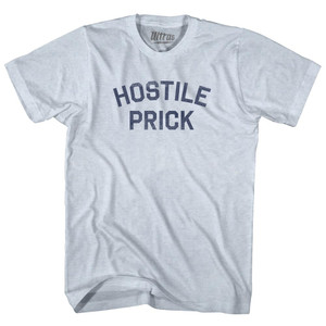 Hostile Prick Adult Tri-Blend T-shirt - Athletic White