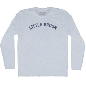 Little Spoon Adult Tri-Blend Long Sleeve T-shirt - Athletic White