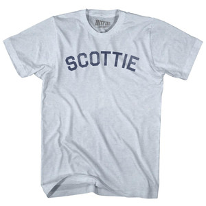 Scottie Adult Tri-Blend T-shirt - Athletic White