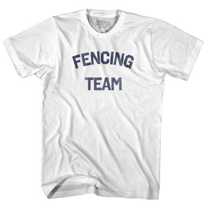 Fencing Team Adult Cotton T-shirt - White