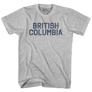 British Columbia Adult Cotton T-shirt - Grey Heather