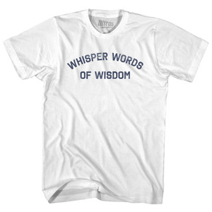 Whisper Words Of Wisdom Youth Cotton T-shirt - White