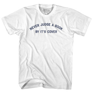 Never Judge A Book By It's Cover Youth Cotton T-shirt - White