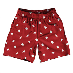Stars Athletic Running Fitness Exercise Shorts 7" Inseam Shorts Made In USA - Dark Red Stars Athletic Running Fitness Exercise Shorts 7" Inseam Shorts Made In USA - Dark Red