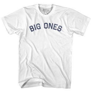 Big ones Womens Cotton Junior Cut T-Shirt - White