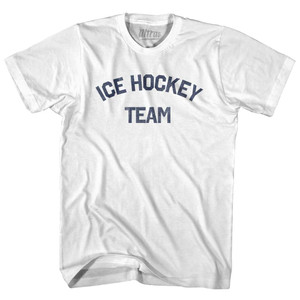 Ice Hockey Team Youth Cotton T-shirt - White Ice Hockey Team Youth Cotton T-shirt - White