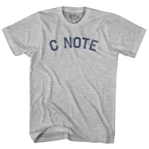 C Note Adult Cotton T-shirt - Grey Heather