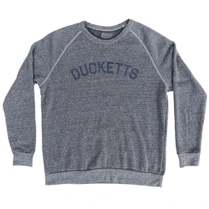 Ducketts Adult Tri-Blend Sweatshirt - Athletic Grey
