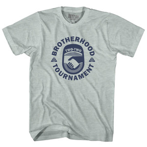 Brotherhood Tournament Adult Tri-Blend T-shirt - Athletic Cool Grey Brotherhood Tournament Adult Tri-Blend T-shirt - Athletic Cool Grey