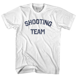 Shooting Team Womens Cotton Junior Cut T-Shirt - White