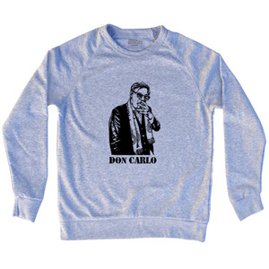 Don Carlo Ancelotti Italian Madrid Football Soccer Manager -Adult Tri-Blend Sweatshirt - Grey Heather