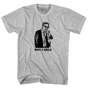 Don Carlo Ancelotti Italian Madrid Football Soccer Manager -Adult Cotton T-shirt - Grey Heather