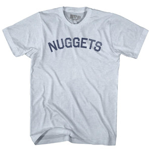 Nuggets Adult Tri-Blend T-shirt - Athletic White