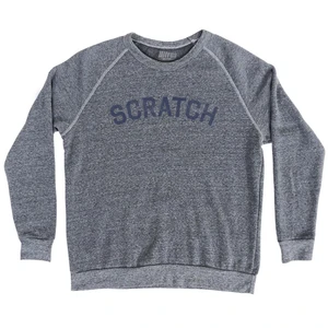 Scratch Adult Tri-Blend Sweatshirt - Athletic Grey